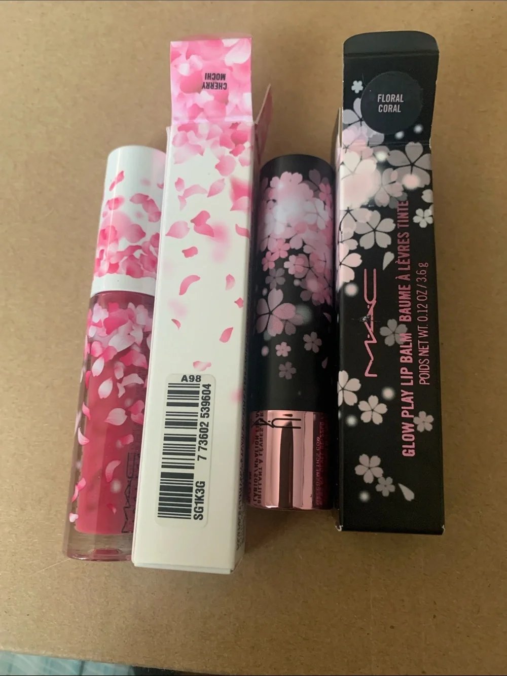 MAC Cosmetics Floral Coral & Pink Lip Gloss and Glow Play Lip Balm Duo